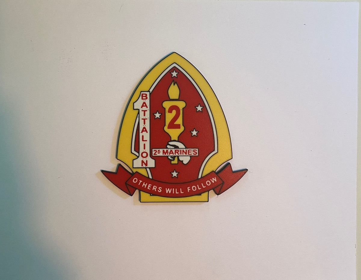 1st Battalion 2d Marines 3D printed emblem