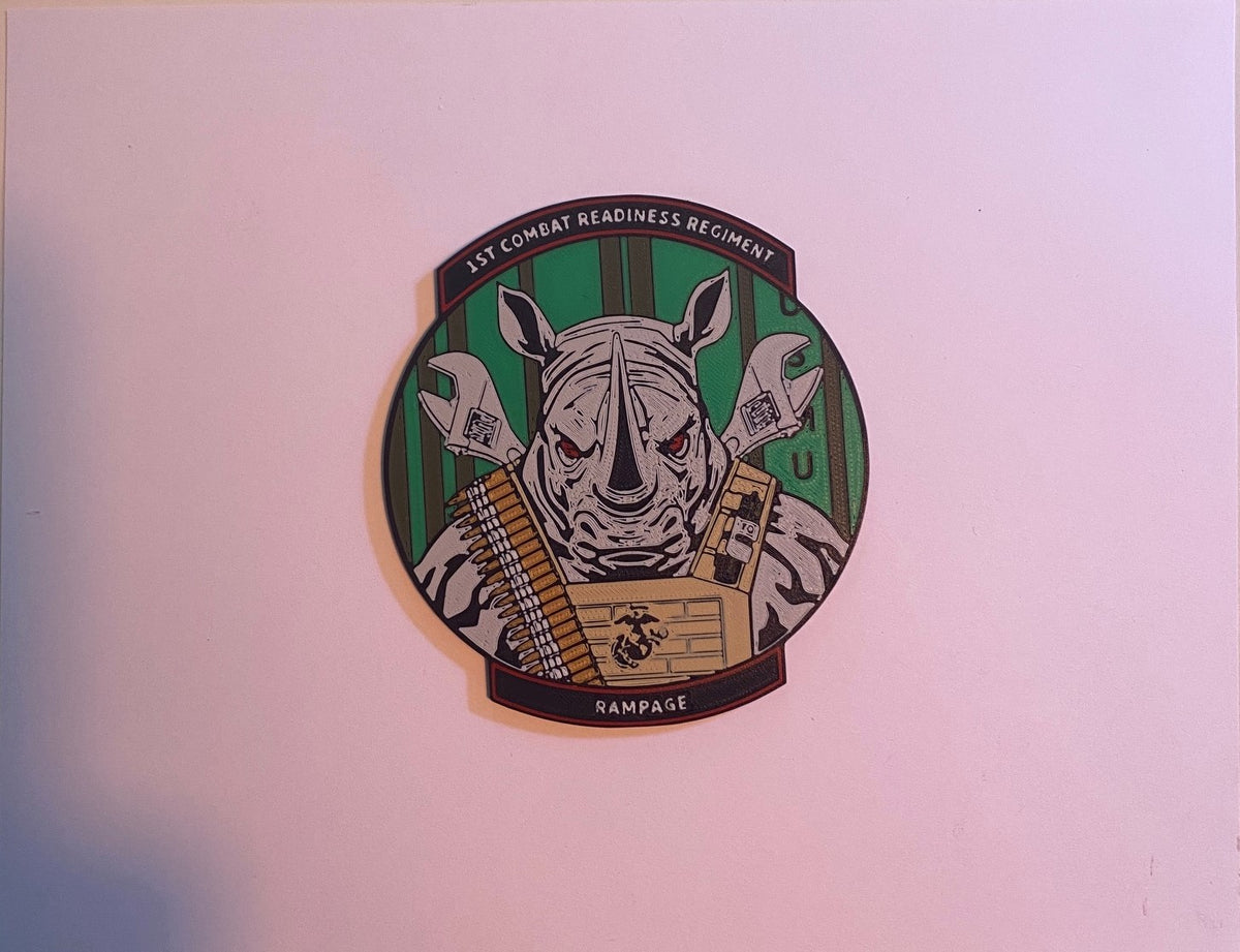 1st Combat Readiness Regiment 3D printed emblem