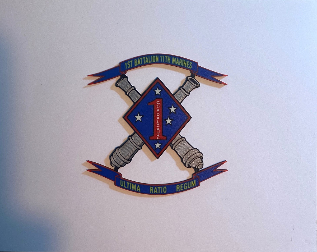 1st Battalion 11th Marines 3D printed emblem