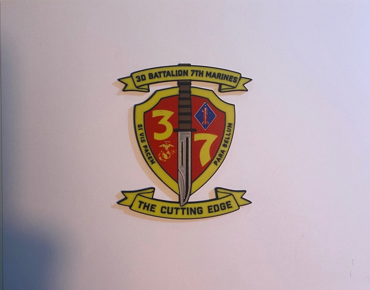 3d Battalion 7th Marines 3D printed emblem