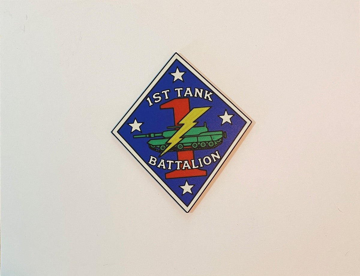 1st Tank Battalion 3D printed emblem
