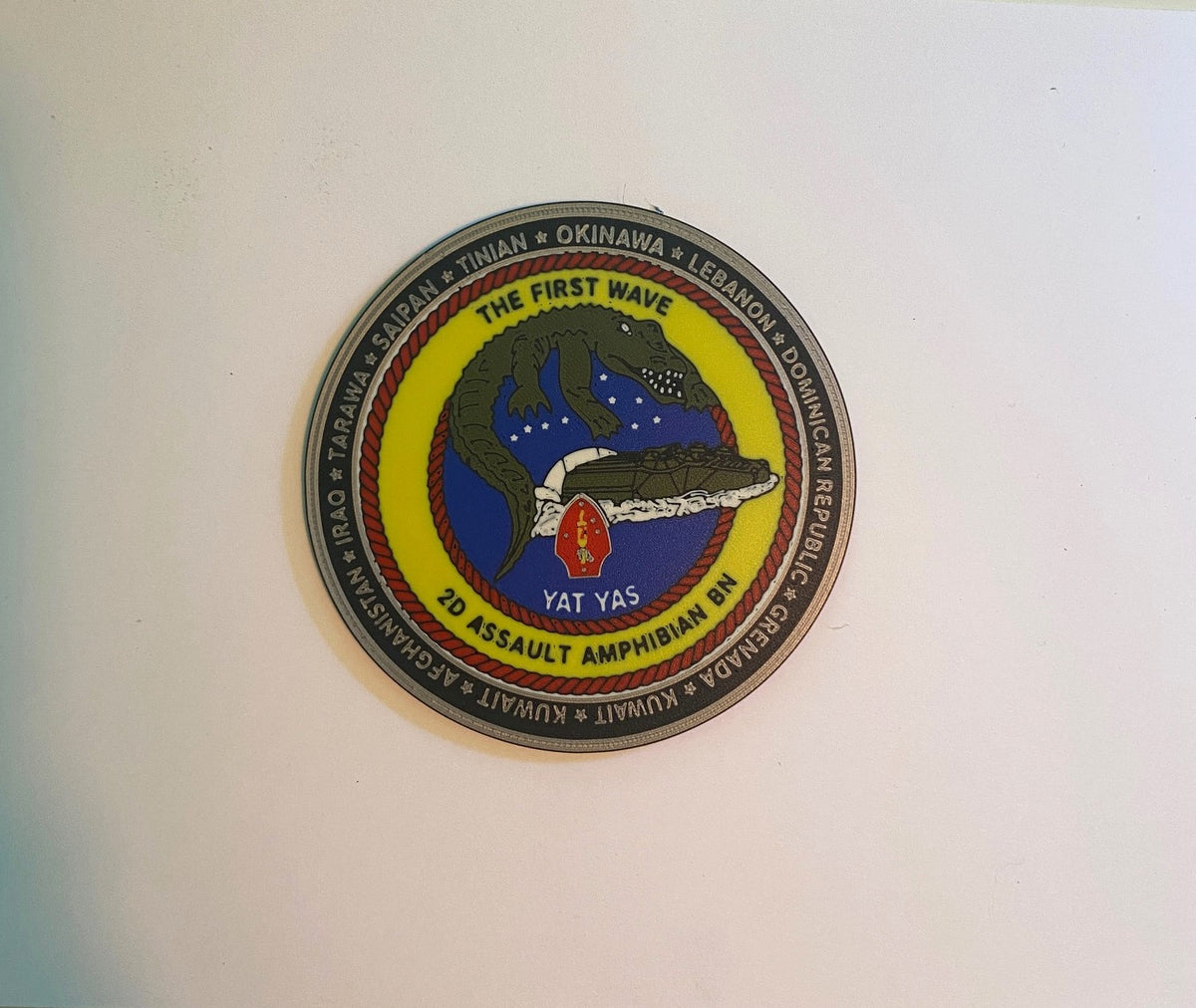2d Assault Amphibian Battalion The First Wave YAT YAS heritage 3D printed emblem