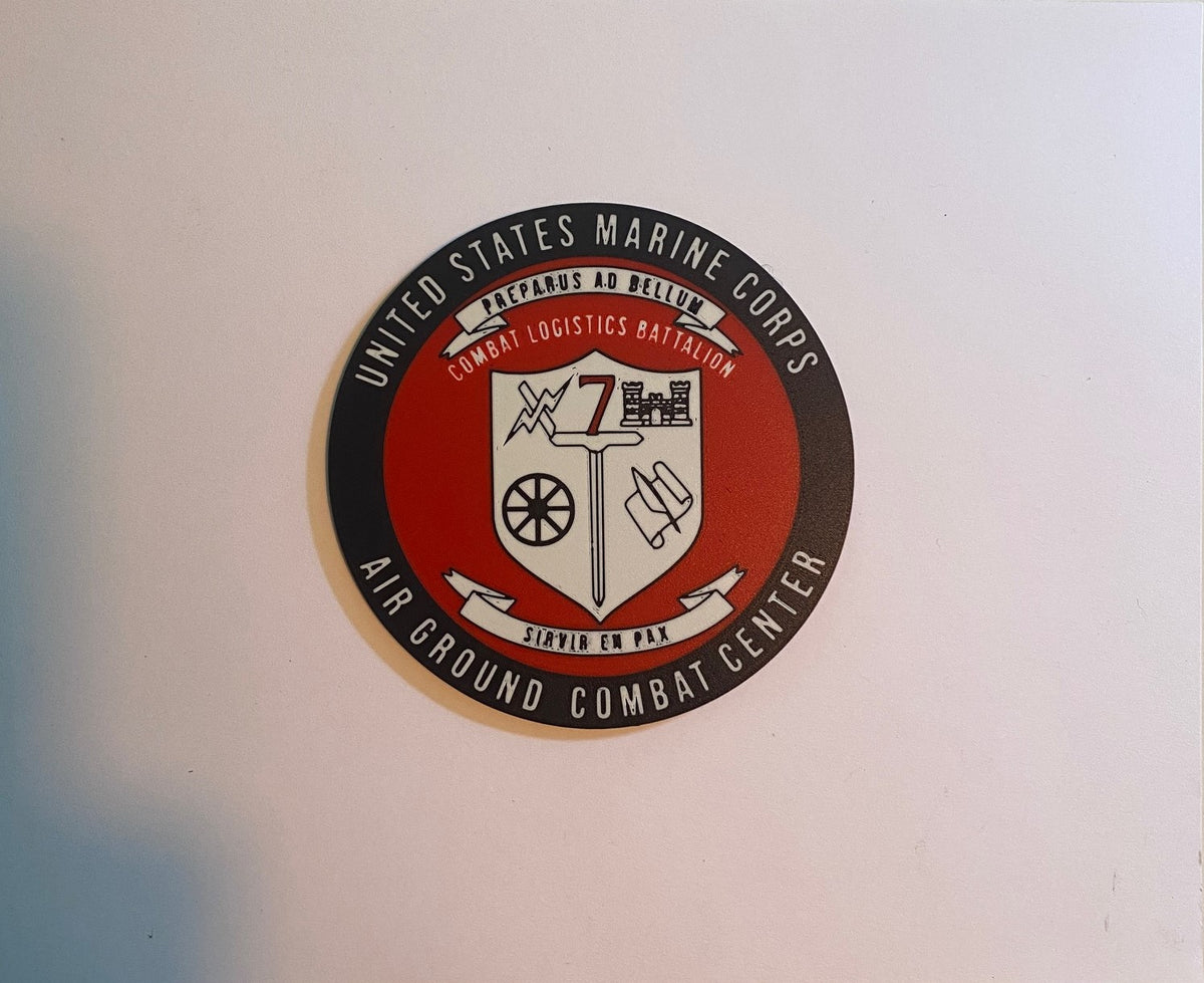 Combat Logistics Battalion 7 3D printed emblem