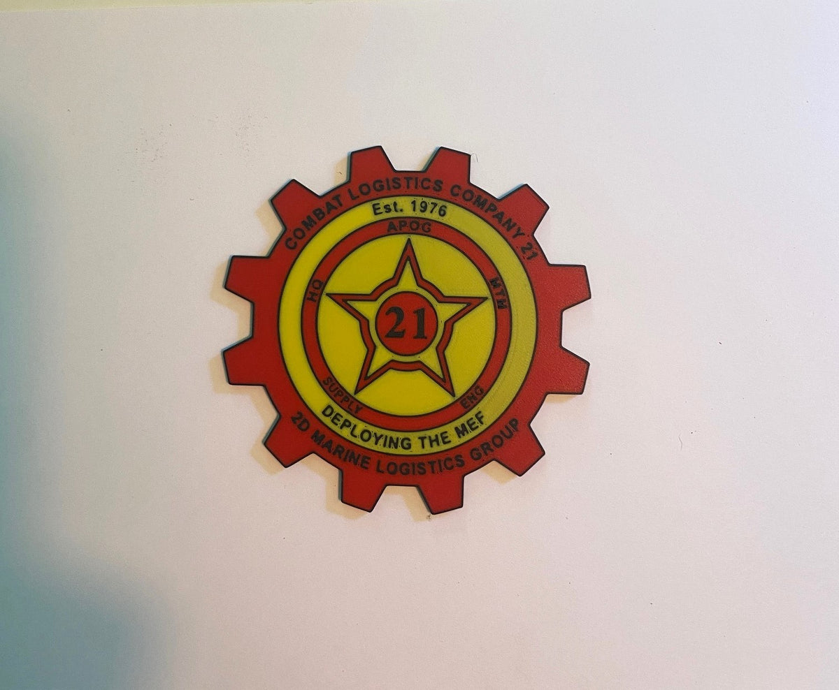 Combat Logistics Company 21 3D printed emblem