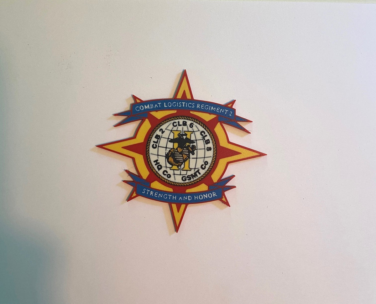 Combat Logistics Regiment 2 3D printed emblem
