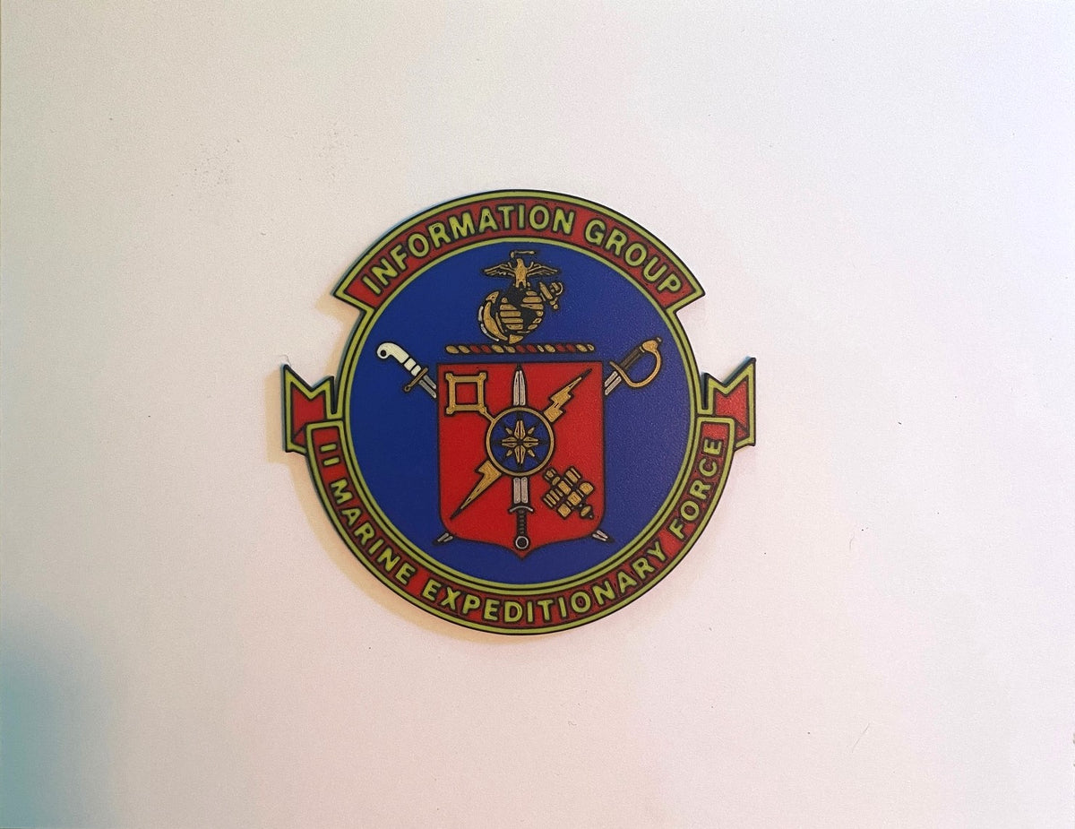 II Marine Expeditionary Force Information Group 3D printed emblem