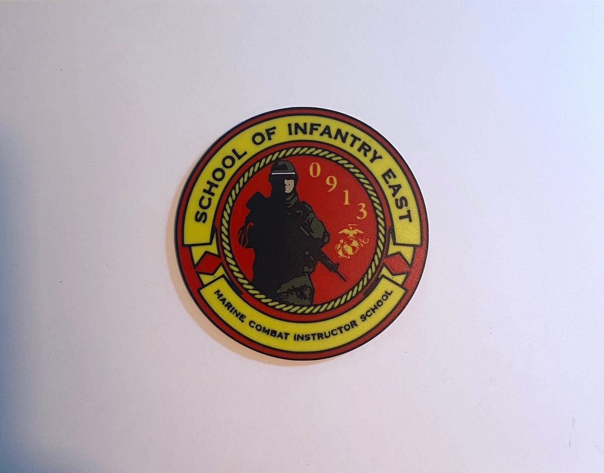 Marine Combat Instructor Course School of Infantry East 3D printed emblem