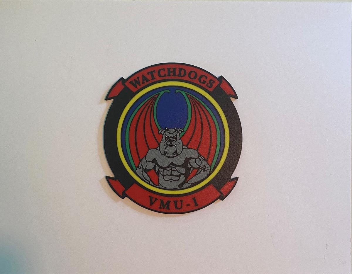 Marine Unmanned Aerial Vehicle Squadron 1 3D printed emblem