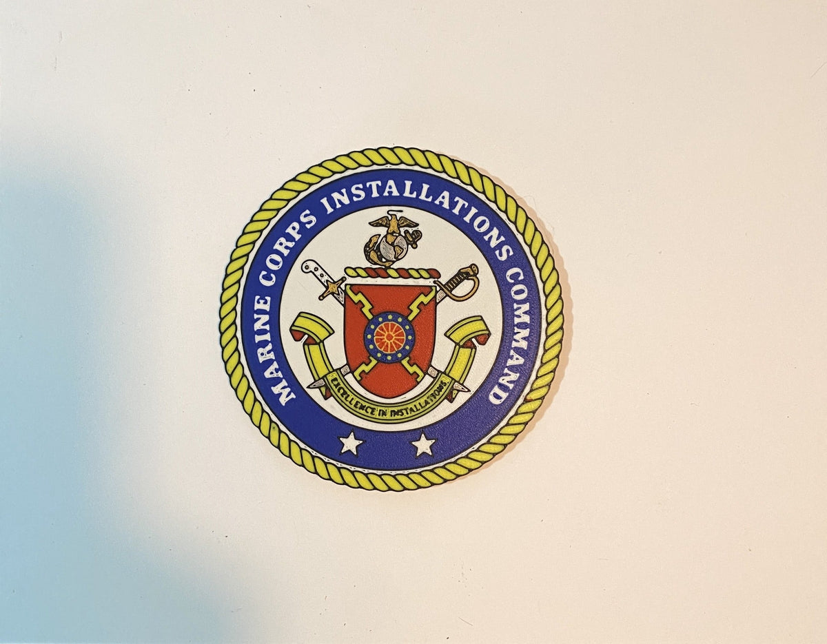Marine Corps Installations Command 3D printed emblem