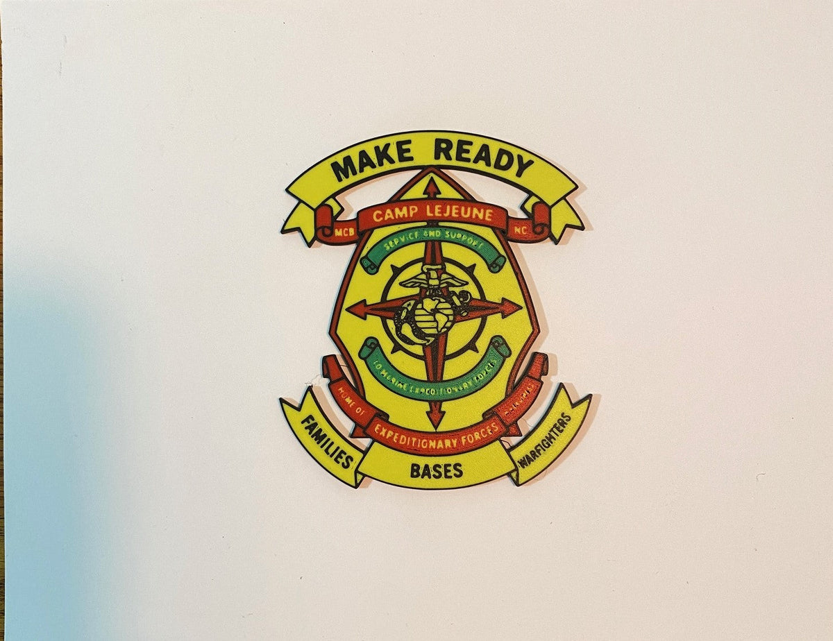 Marine Corps Base Camp Lejeune 3D printed emblem