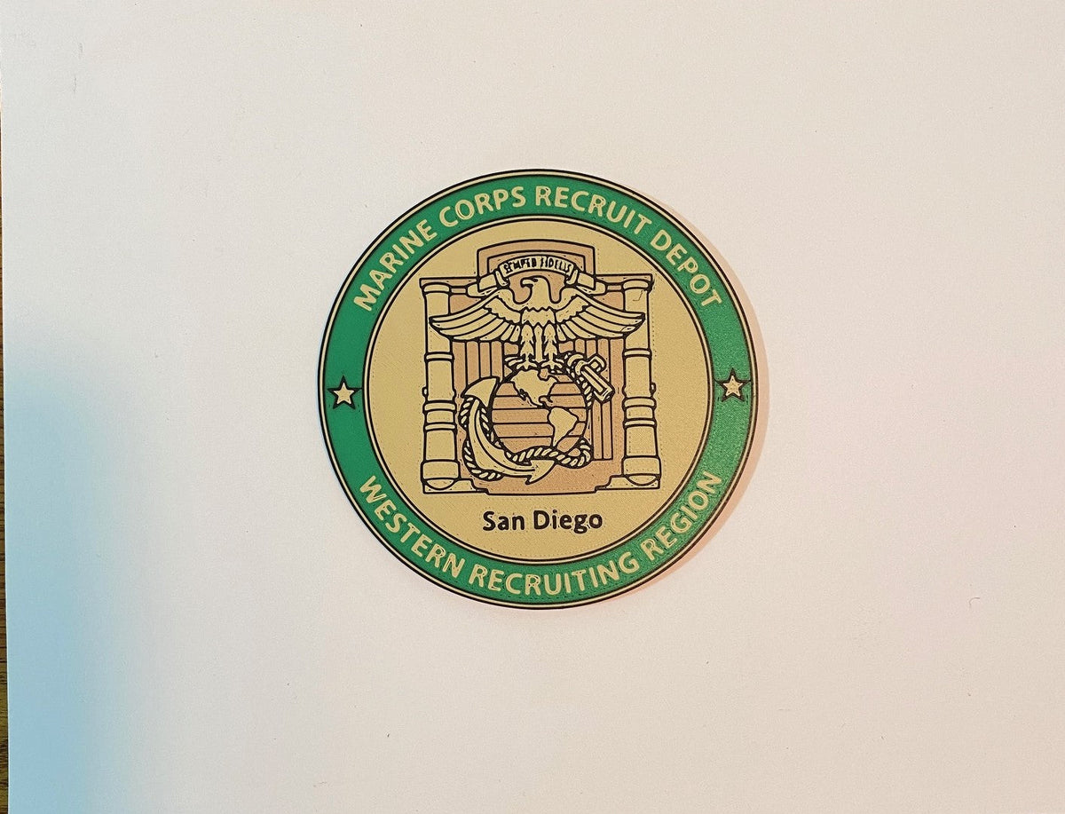 MCRD San Diego 3D printed emblem