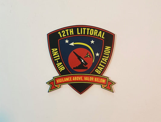 12th Littoral Anti-Air Battalion 3D printed emblem product photo