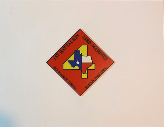 1st Battalion, 23rd Marines 3D printed emblem real product photo
