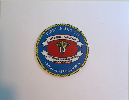 1st Dental Battalion 3D printed emblem