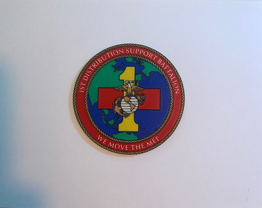 1st Distribution Support Battalion 3D printed emblem