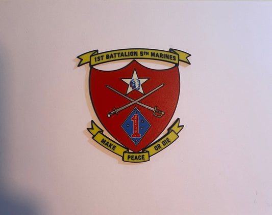 1st Battalion 5th Marines 3D printed emblem