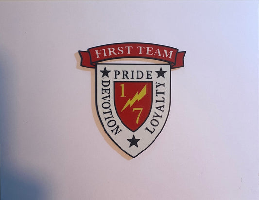1st Battalion 7th Marines 3D printed emblem