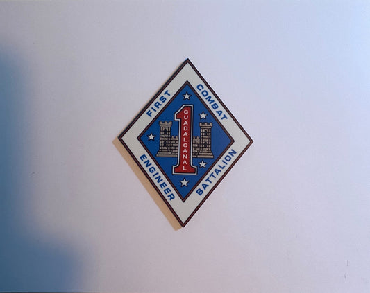 1st Combat Engineer Battalion 3D printed emblem