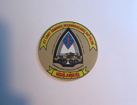 1st Light Armored Reconnaissance Battalion 3D printed emblem