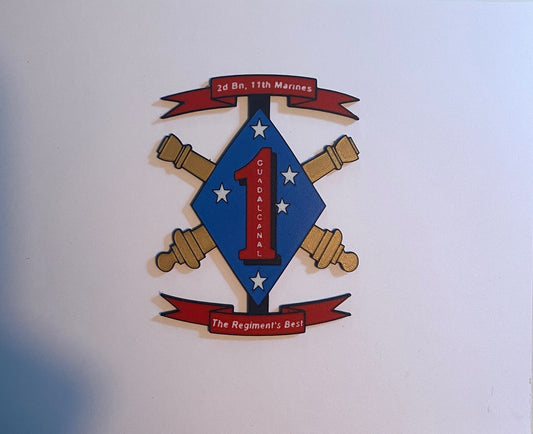 2d Battalion 11th Marines 3D printed emblem