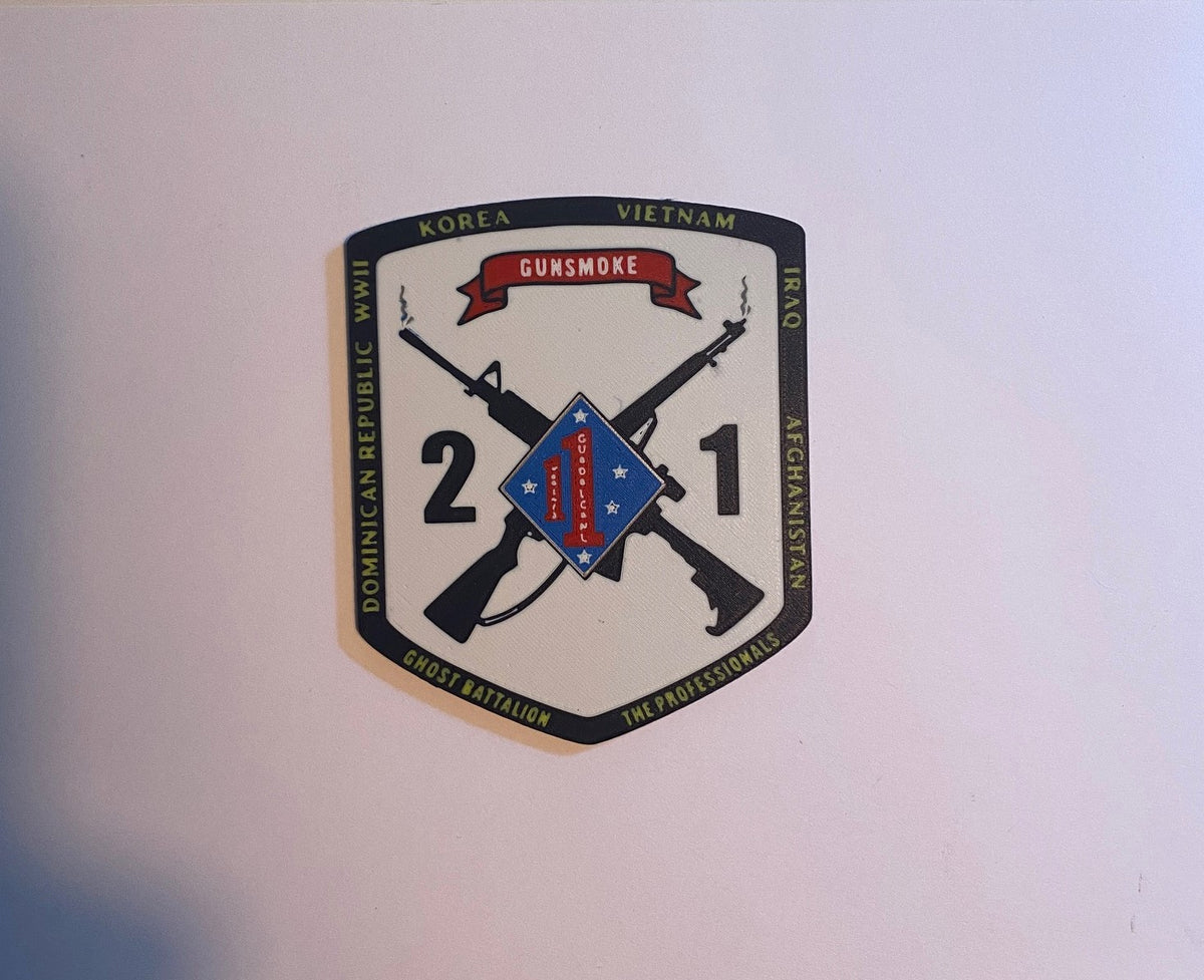 2d Battalion 1st Marines 3D printed emblem