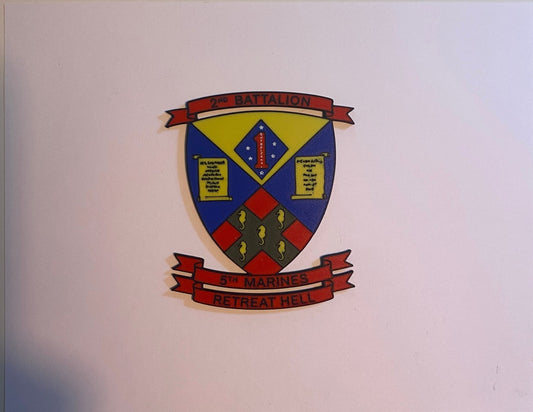 2d Battalion 5th Marines 3D printed emblem