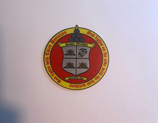 3d Battalion 11th Marines 3D printed emblem