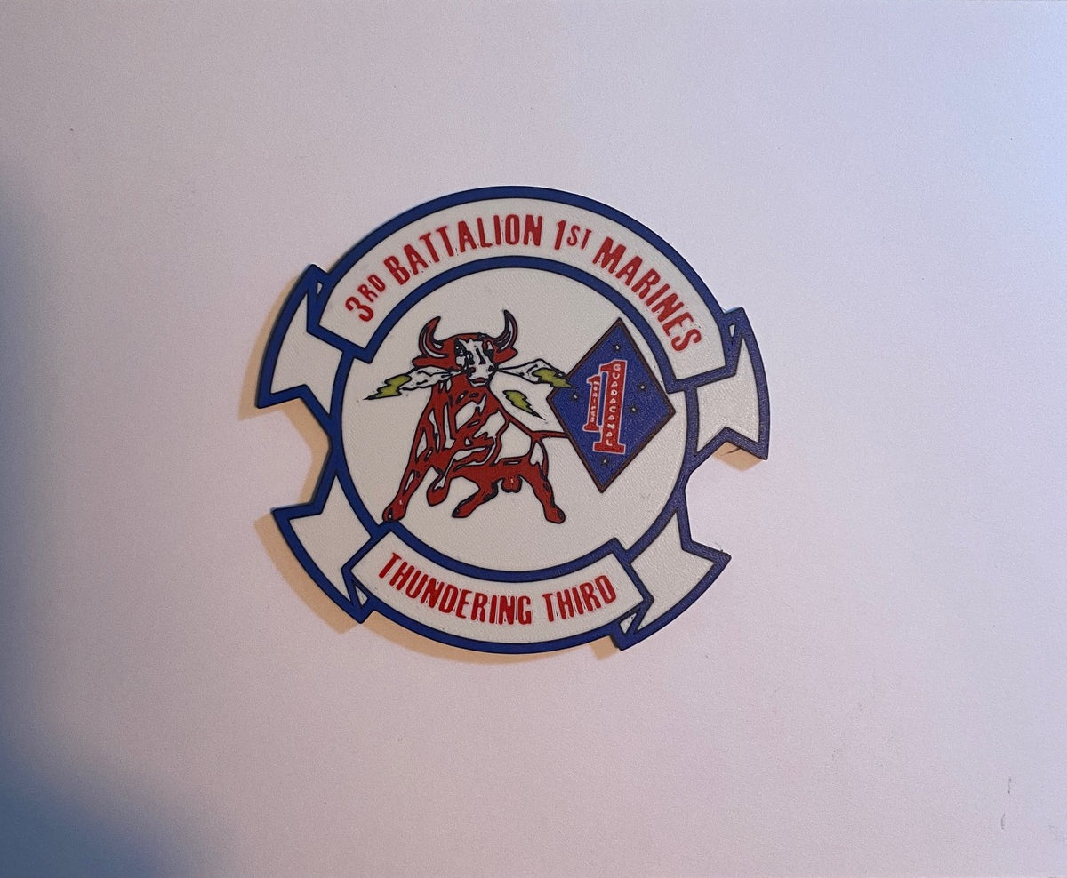 3d Battalion 1st Marines 3D printed emblem