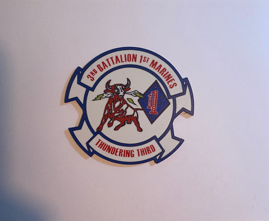 3d Battalion 1st Marines 3D printed emblem