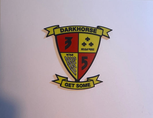 3d Battalion 5th Marines 3D printed emblem