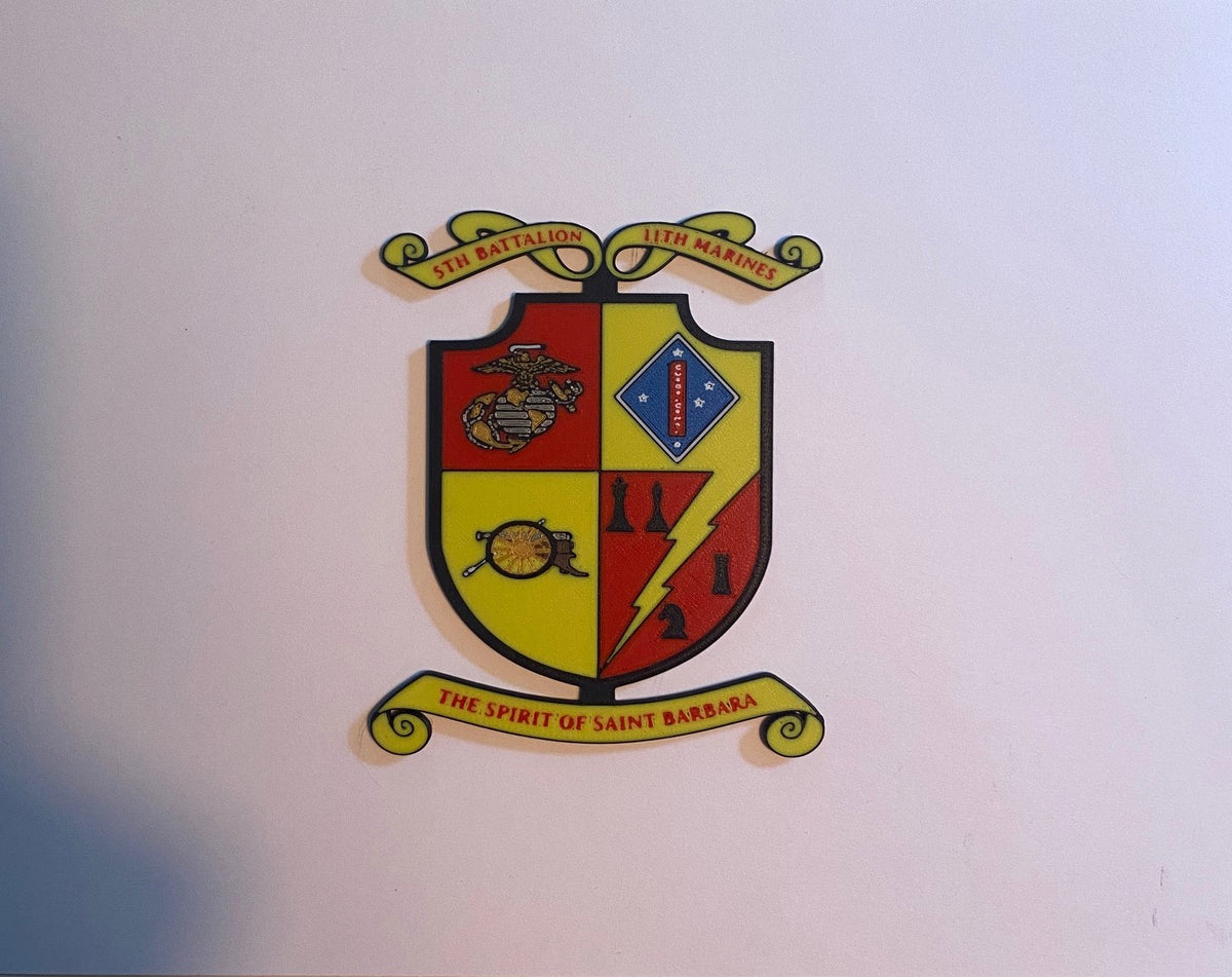 5th Battalion 11th Marines 3D printed emblem