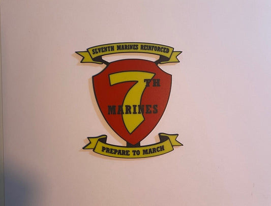 7th Marine Regiment 3D printed emblem