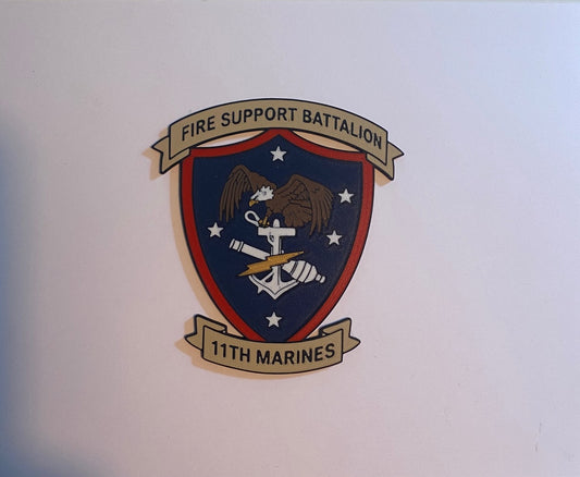 Fire Support Battalion 11th Marines 3D printed emblem