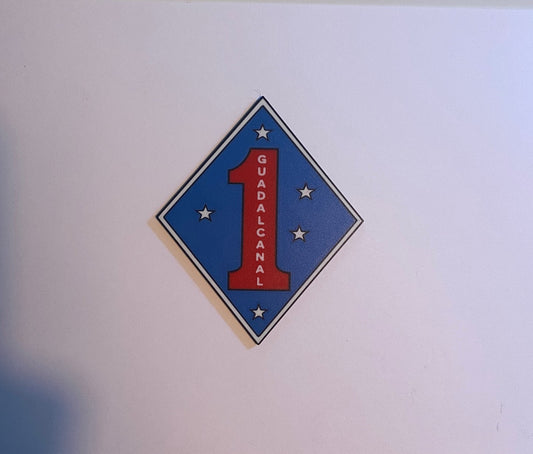 1st Marine Division 3D printed emblem
