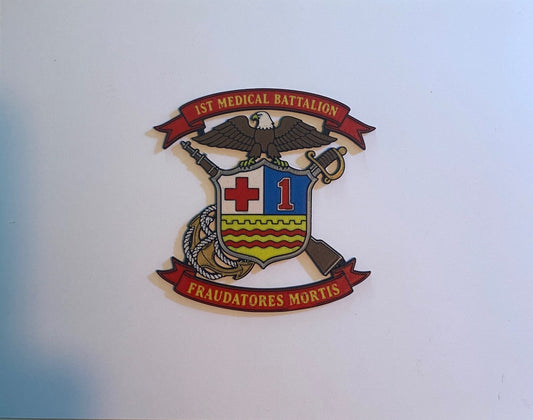 1st Medical Battalion 3D printed emblem
