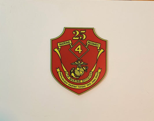 25th Marine Regiment 3D printed emblem product photo