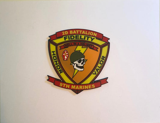 2d Battalion 9th Marines heritage 3D printed emblem