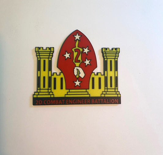 2d Combat Engineer Battalion 3D printed emblem