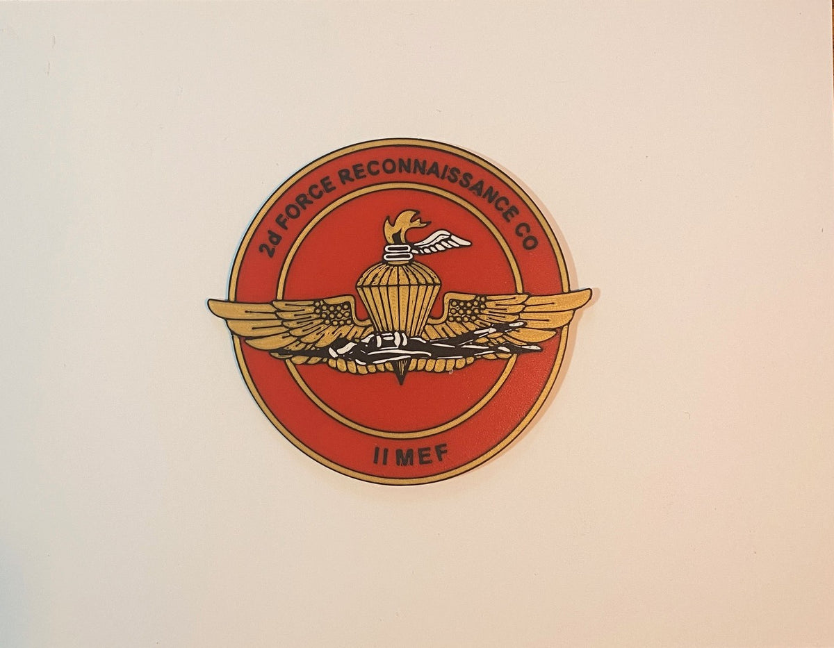 2d Force Recon Company 3D printed emblem