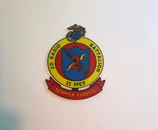 2d Radio Battalion 3D printed emblem