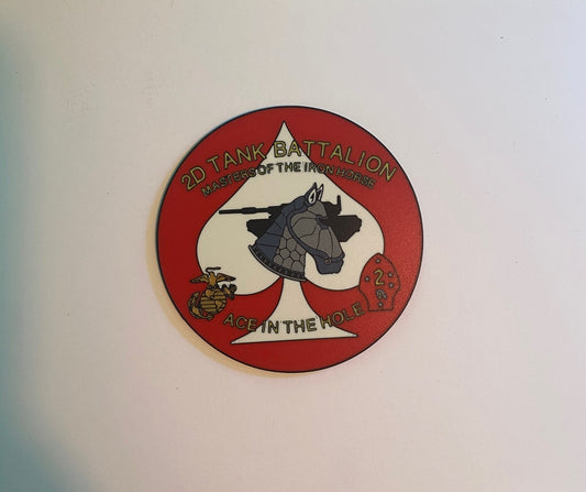 2d Tank Battalion heritage 3D printed emblem