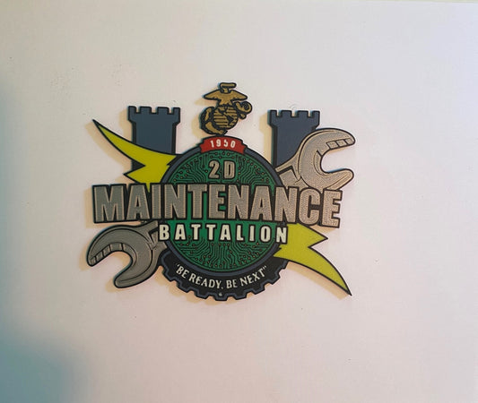 2nd Maintenance Battalion 3D printed emblem