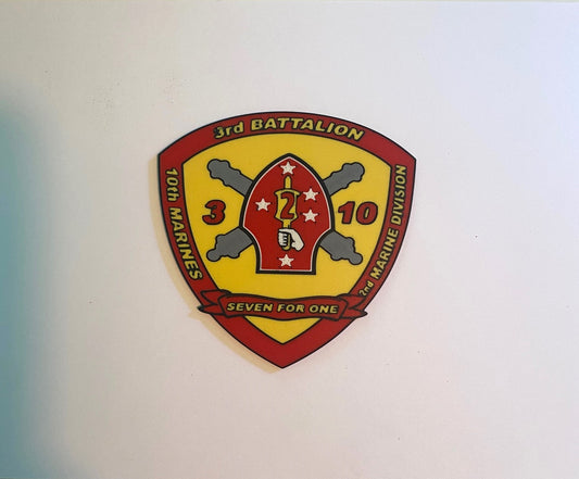 3d Battalion 10th Marines heritage 3D printed emblem