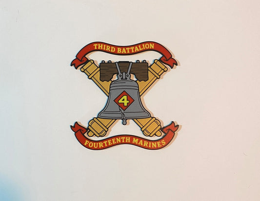 3d Battalion, 14th Marines 3D printed emblem real product photo