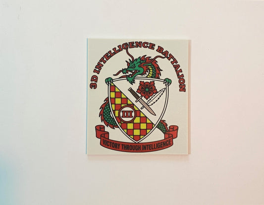3d Intelligence Battalion 3D printed emblem