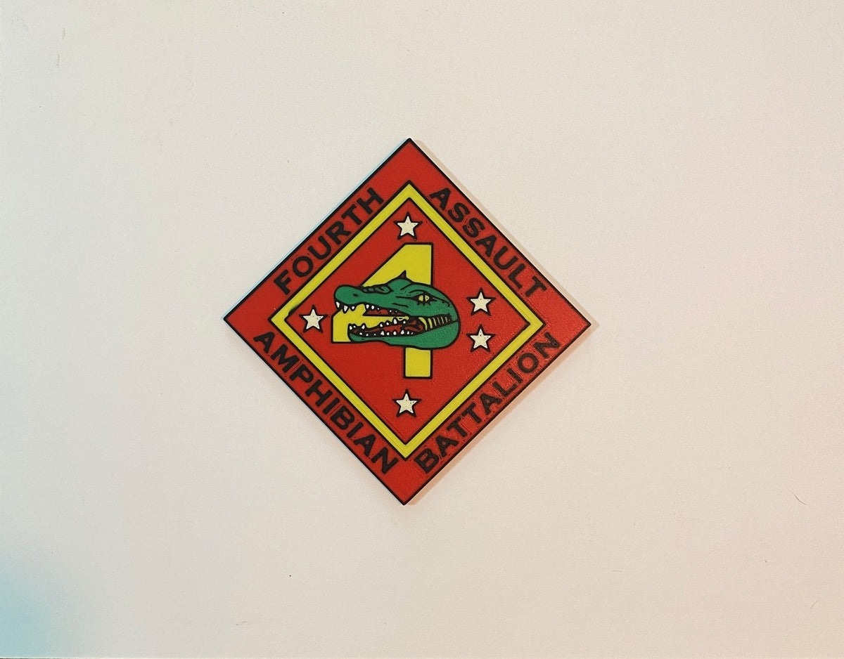 4th Assault Amphibian Battalion 3D printed emblem product photo