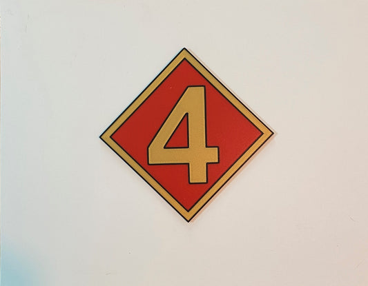4th Marine Division 3D printed emblem product photo