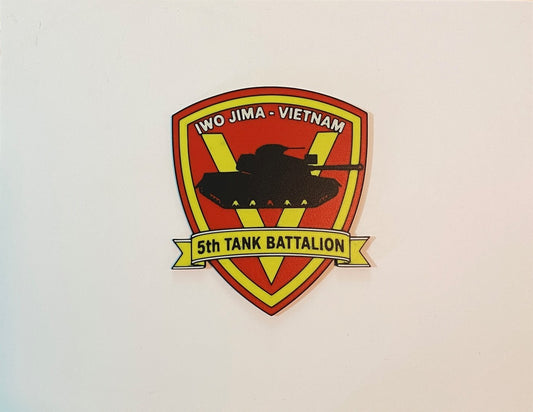 5th Tank Battalion 3D printed emblem