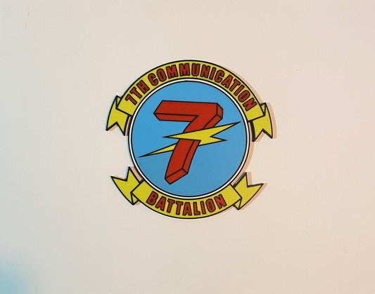 7th Communication Battalion 3D printed emblem