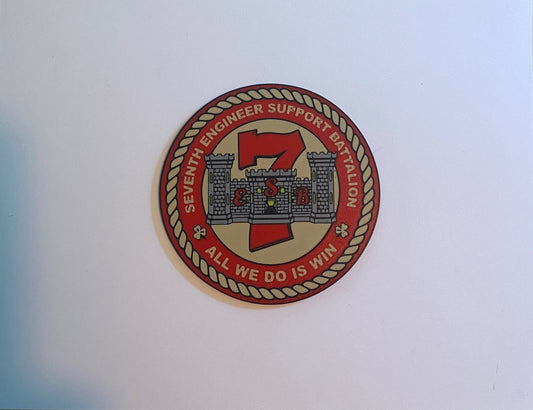 7th Engineer Support Battalion 3D printed emblem